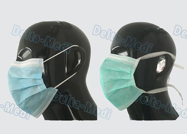 Άνετος τύπος Earloop μασκών προσώπου νοσοκομείων μίας χρήσης 3 στρώματα ρευστής αντίστασης