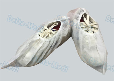 Άσπρες καλύψεις παπουτσιών μη ολίσθησης PP, ελαφριές αδιάβροχες προστατευτικές καλύψεις παπουτσιών
