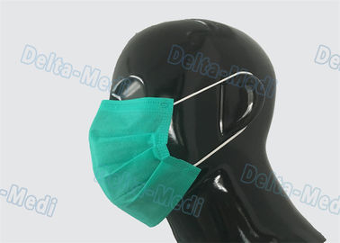 Πράσινη αποστειρωμένη ιατρική μίας χρήσης μη υφαμένη Eco φιλικό 17.5x9.5cm μασκών προσώπου