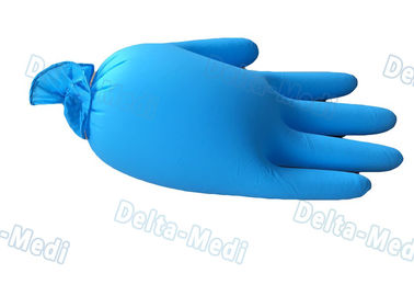 Αβλαβή μίας χρήσης ιατρικά γάντια, μπλε γάντια διαγωνισμών χρώματος βινυλίου με το καλό συναίσθημα