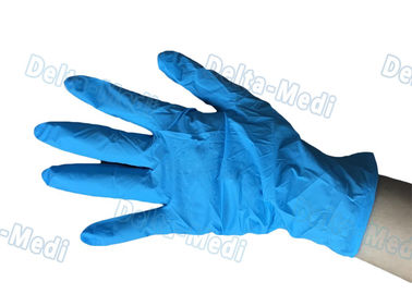 Ιατρικά ελεύθερα βινυλίου γάντια σκονών, μπλε μίας χρήσης βινυλίου αντοχή γαντιών