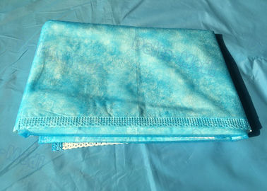 Υπερηχητικό μπλε χρώμα σεντονιών ραφών μίας χρήσης με την καλή συγγένεια δερμάτων, απόδειξη νερού, χρήση εξέτασης