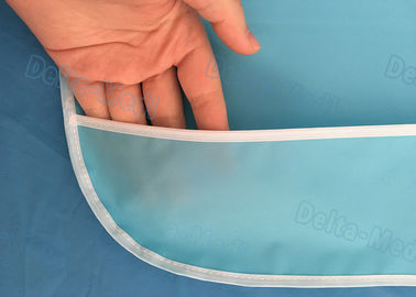 Αδιάβροχοι μίας χρήσης οδοντικοί οι ετερόφθαλμοι γάδοι CBE με το μπλε χρώμα 45 X 48cm Velcro