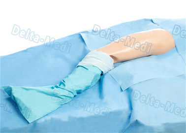 Χειρουργικά πακέτα Drape ισχίων, το ορθοπεδικό καθορισμένο τυποποιημένο U διασπασμένο Drape ισχίων με Stockinette/Legging