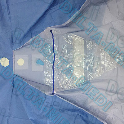 Σκούρο μπλε SBPP μίας χρήσης αποστειρωμένο χειρουργικό Drapes για Urology με την τσάντα συλλογής