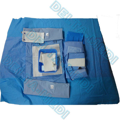 Απορροφητικό ενισχυμένο πακέτο παράδοσης SP/SMS/SMMS/SMMMS αποστειρωμένο χειρουργικό/παράδοση Drape με την τσάντα συλλογής
