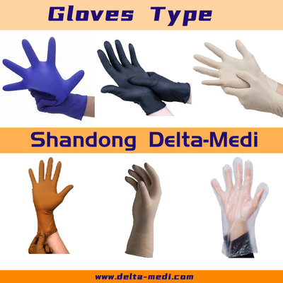 Καφετιά γάντια λατέξ φυσικού λάστιχου γαντιών χρώματος αποστειρωμένα ορθοπεδικά χειρουργικά ορθοπεδικά