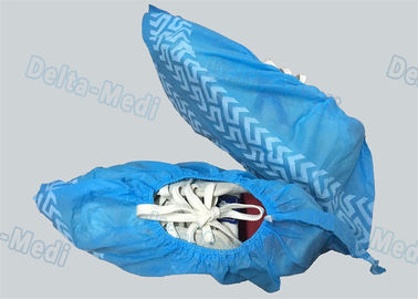 Το μη υφαμένο αντιολισθητικό μίας χρήσης χειρουργικό παπούτσι καλύπτει το μπλε χρώμα 15 X 40cm