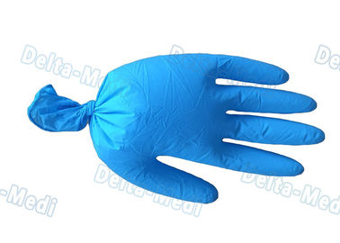 Αβλαβή μίας χρήσης ιατρικά γάντια, μπλε γάντια διαγωνισμών χρώματος βινυλίου με το καλό συναίσθημα