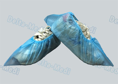 Μπλε μη υφαμένες μίας χρήσης καλύψεις χειρουργικών παπουτσιών PP/SMS για το νοσοκομείο/το εργαστήριο