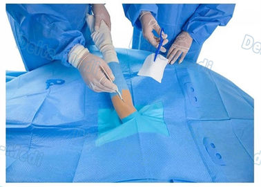 Προσαρμοσμένο ανώτερο άκρο αποστειρωμένο χειρουργικό Drapes, λειτουργούν δωμάτιο Drapes με την ταινία τομών