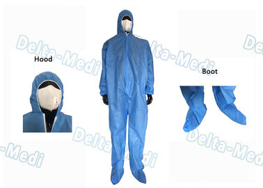 Μπλε μίας χρήσης ιατρικές φόρμες, υπερηχητική κατηγορία Ι ραφών μίας χρήσης κοστούμια εργασίας