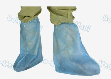 PP αντι σκόνη καλύψεων παπουτσιών πολυπροπυλενίου μίας χρήσης επάνω από τον αστράγαλο στο γόνατο