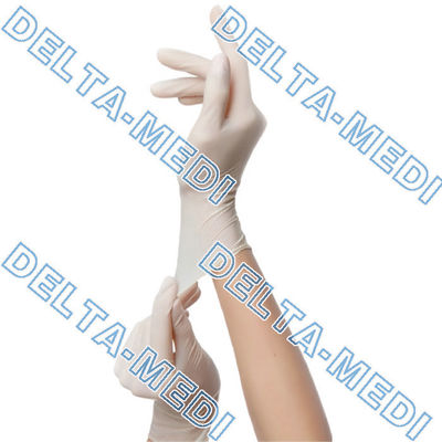 Άσπρα αμφιδέξια χειρουργικά γάντια λατέξ για Homecie