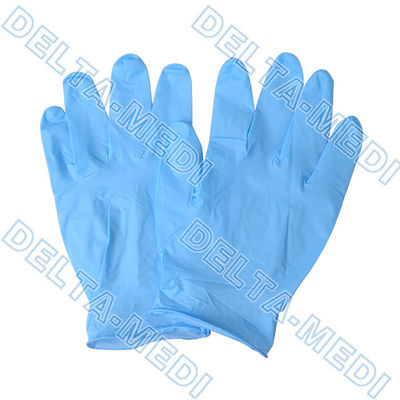 Μπλε αμφιδέξια μίας χρήσης χειρουργικά γάντια για την υγειονομική περίθαλψη οδοντική