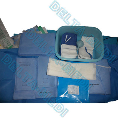 Απορροφητικό ενισχυμένο πακέτο παράδοσης SP/SMS/SMMS/SMMMS αποστειρωμένο χειρουργικό/παράδοση Drape με την τσάντα συλλογής