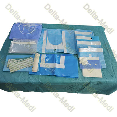 Ενισχυμένο ισχίο μίας χρήσης χειρουργικό Drape PE SBPP με τις τσάντες εξάρθρωσης