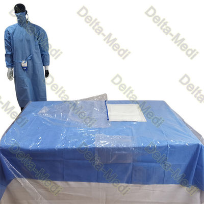 Κάθετα μίας χρήσης χειρουργικά πακέτα πακέτων απομόνωσης με το διαφανές πολυαιθυλένιο Drape