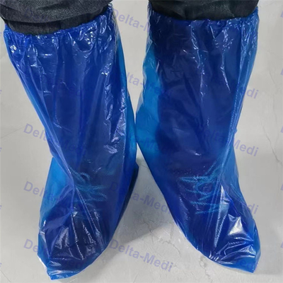 CBE μίας χρήσης χειρουργικών παπουτσιών καλύψεων κάλυψη μποτών PE αντιολισθητική πλαστική αδιάβροχη